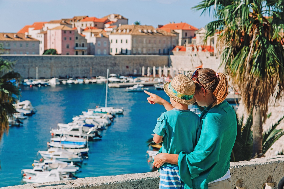 Familie in Dubrovnik
