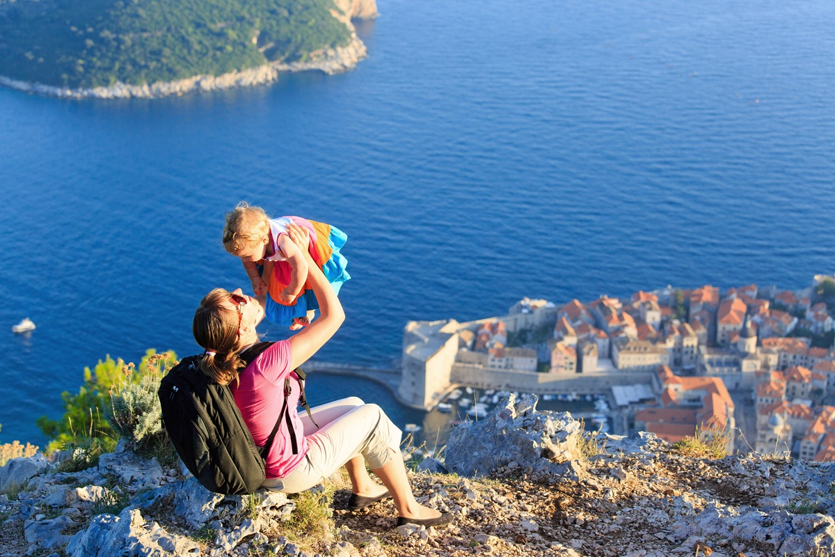 Familie in Dubrovnik